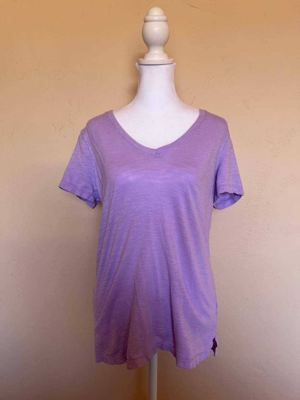 Felina Lavender V-Neck Short Sleeve Tee